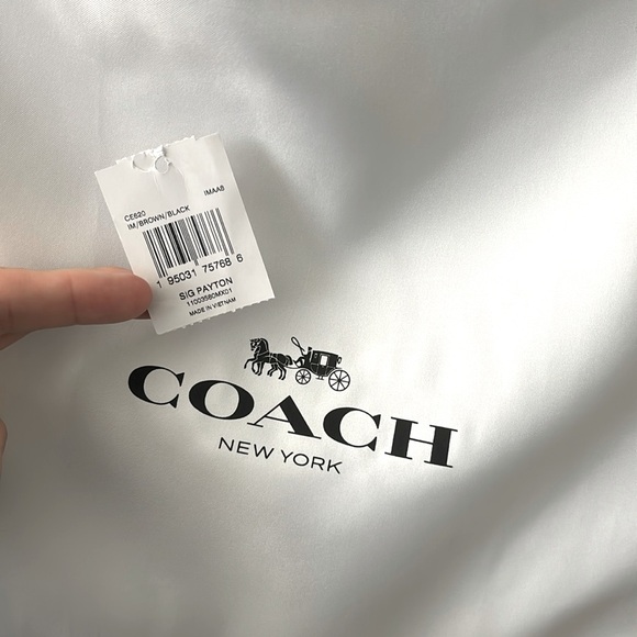White Coach drawstring dust bag NWOT - Picture 3 of 3
